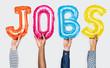 © Rawpixel.com - Hands showing jobs balloons word