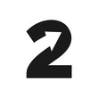 © gerilya - number two vector logo.