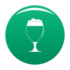 Poster - Glass of beer icon. Simple illustration of glass of beer vector icon for any design green