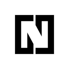 Wall Mural - letter g and n vector logo.