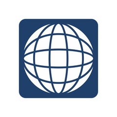 Wall Mural - globe and universe symbol. vector logo