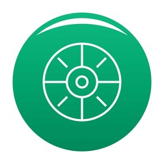 Sticker - Sport target icon. Simple illustration of sport target vector icon for any design green