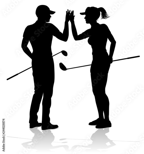 Golfer sports people playin...