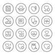 © motorama - Set round line icons of heart