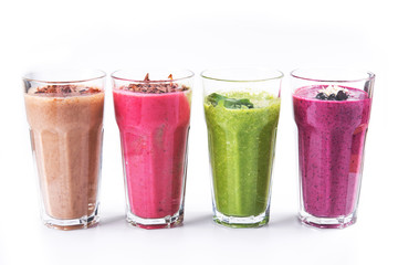 Wall Mural - Set smoothie cocktail isolated