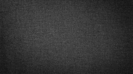 Poster - Dark black white linen canvas. The background image, texture.
