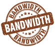 bandwidth brown grunge stamp