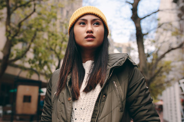 Portrait of a asian woman