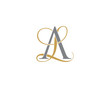 AL or LA Letters Logo Icon 002