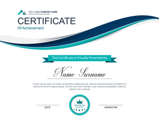 Wall Mural - Vector certificate template
