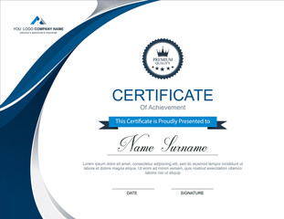 Wall Mural - vector certificate template
