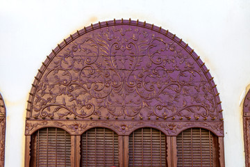 Wall Mural - Old city in Jeddah, Saudi Arabia known as Historical Jeddah. Old and heritage Windows and Doors in Jeddah.Saudi Arabia 