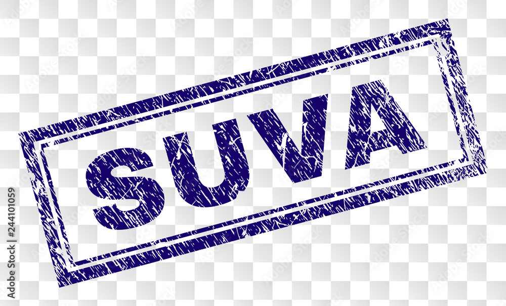 Vetor SUVA stamp seal watermark with rubber print style and double ...