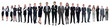 © ASDF - panoramic photo of a professional numerous business team