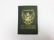 © AmySachar - Passport Republic Indonesia on white background