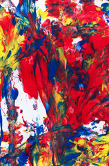 Wall Mural - abstract art. creative hand painted background, wallpaper, texture.