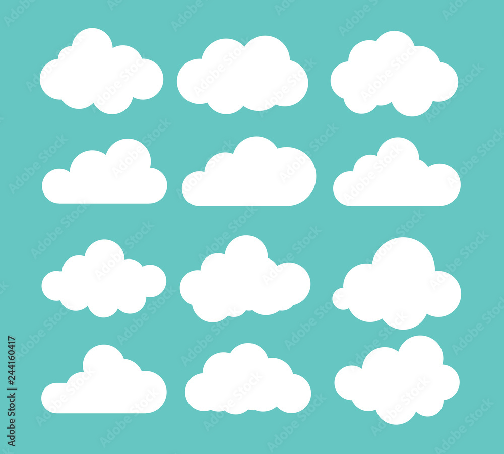 Clouds icon , vector illustration - obrazy, fototapety, plakaty 