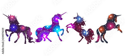 Unicorn galaxy bundle Canvas-taulu