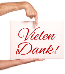 Poster - Vielen Dank 