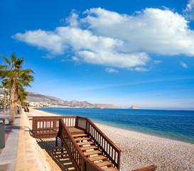 Fototapete - Altea Cap Blanc beach playa Albir Alicante