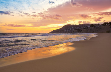 Wall Mural - Arenal Bol beach in Calpe in Alicante