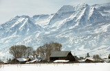 Fototapeta Na ścianę - Farm and Mt. Timpanogos - Heber, Utah