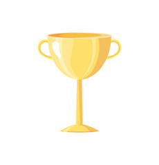 Wall Mural - award prize golden cup icon vector illustration