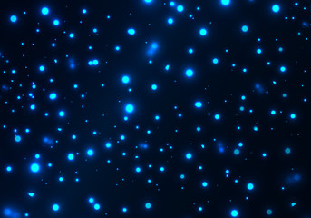 Leinwandbilder - Starry Night Sky Background. Vector Cosmos Illustration