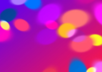 Leinwandbilder - Bright Background with Colorful Bokeh. Vector Texture for Web Banners, Party Posters and Cards.
