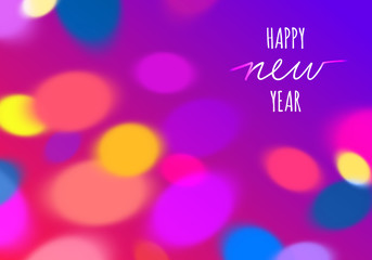Poster - Bright Colorful Background with Bokeh Lights. Abstract Texture for Parties, Celebrations, Invitations and Carnivals.