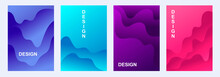 Set Of Abstract Banners. Gradient Background. Vector Graphics