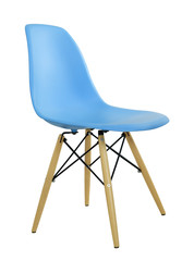 Wall Mural - Blue modern plastic chair