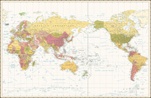 太平洋の大きな地図、1941 年 無料画像 - Public Domain Pictures