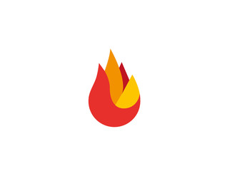 Wall Mural - Abstract Fire Flame Logo