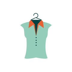 Wall Mural - uniform shirt for golf isolated icon