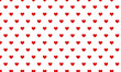 © al_sorbi - Small red hearts on white background seamless pattern for Valentine's Day