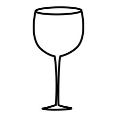 Canvas Print - wine cup isolated icon