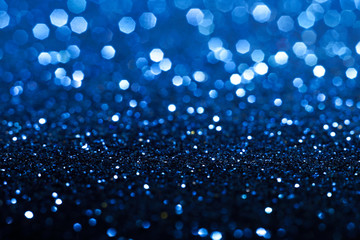 blue and white glitter abstract bokeh background Christmas	