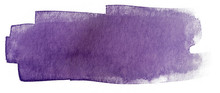 Solid Water Color Painting Bluish Violet Watercolor Stain. Color 2685C Color Texture On White Paper.