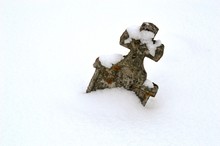 An Old Cemetery In The Snow
