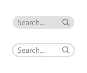 Aufkleber - Search bar web page internet browser element design, search box template isolated – stock vector
