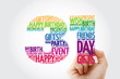 Happy 31st birthday word cloud collage concept with marker