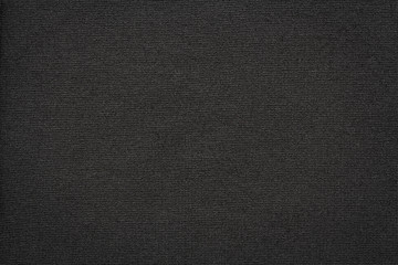 texture of black knit fabric macro, textile background