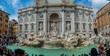 fountain di trevi in historic center of Rome, Italy