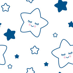 Wall Mural - seamless star pattern