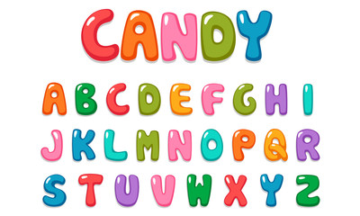 Candy color kid font