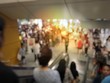 © narin_nonthamand - blurred image of Crowded station with people and passenger standing, walking and waiting for pick and choose the best public transport during rush hour in Bangkok city.