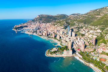 Wall Mural - Monte Carlo, Monaco aerial view