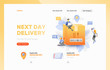 Next Day Delivery Website Header