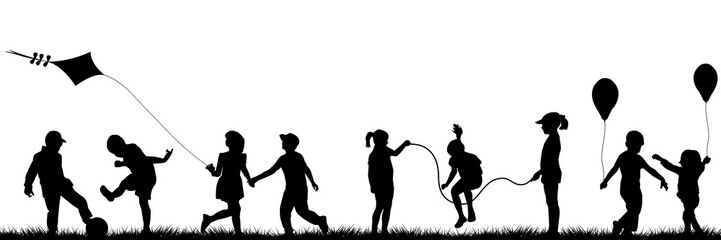 black children playing outdoor
